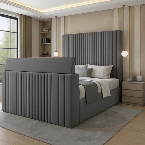 Luxury high headboard bed - luxury,