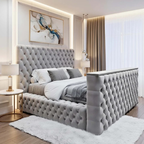 Ambassador bed frame plush - tv,