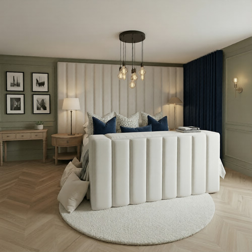 Hotel style panelled bed - hotel,